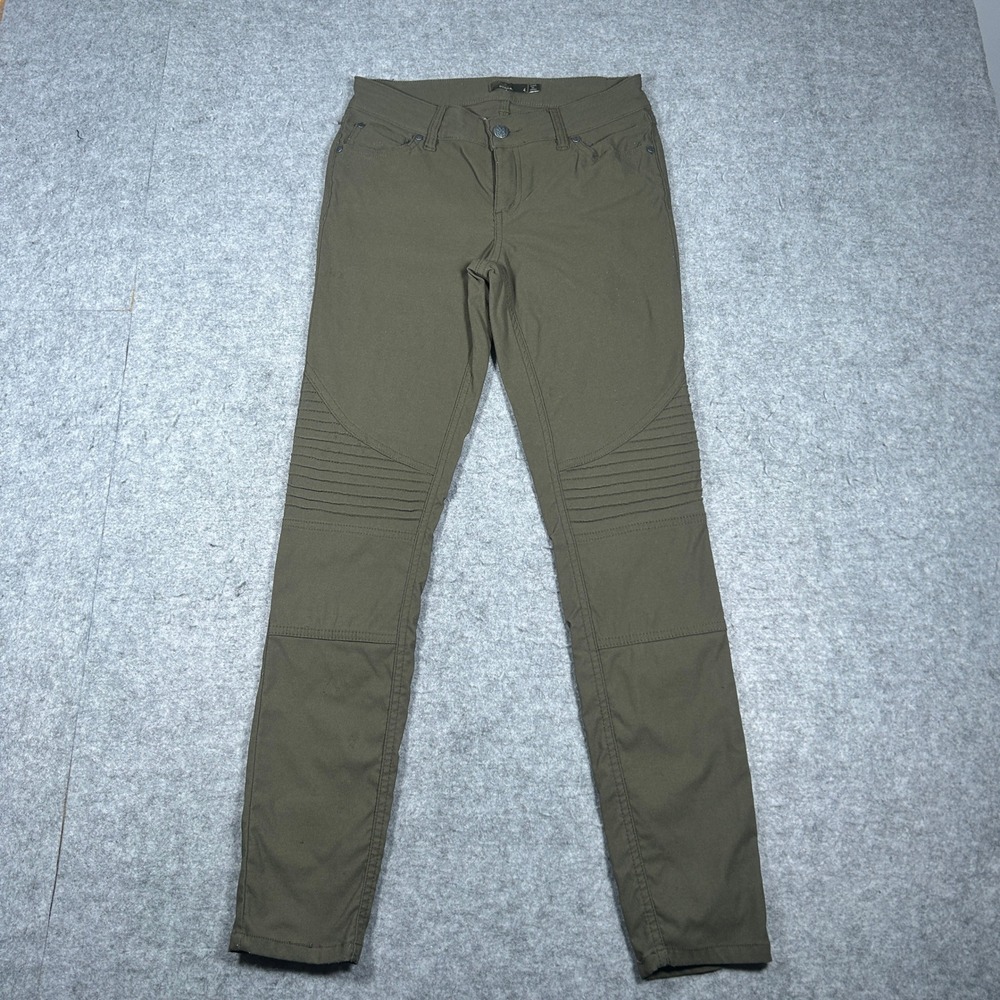 Prana pants Womens 4 Green Kara Moto skinny hiking outdoor stretch utility